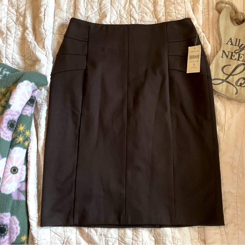 Coldwater Creek Brown Pencil Skirt